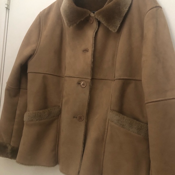 Marvin Richards Suede-like, plush lined jacket - Picture 2 of 5
